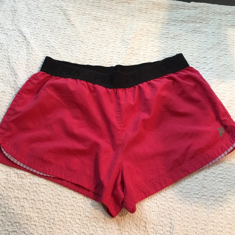 Fila Ladies Shorts Size XL Pink